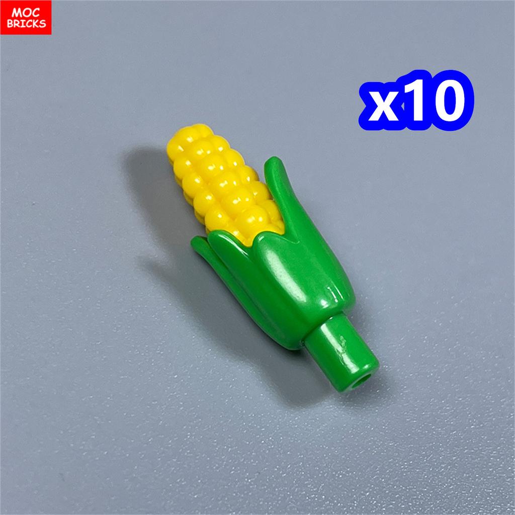 Non-Toxic Moc Bricks Crops Corn Plant Vegetables Food Farm Scene Educational Building Blocks Assembled Children'S Toys