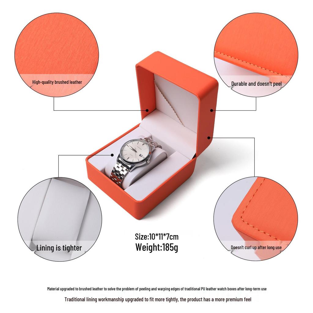 PU Watch Box: Flip-Top Display & Storage for a High-End Feel