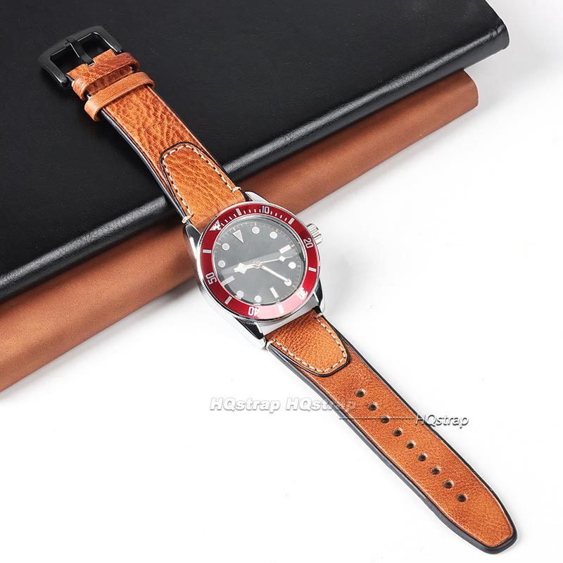 Universelles Retro-Armband für Rolex Lederarmbänder für Seiko SmartWatches 18mm 20mm 22mm Herren Damen Handgelenkband Armband