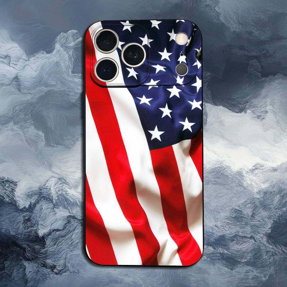 

Americans Flag Great For iPhone 8,7,11,12,15,14,13,16,17,Plus,Pro Max,XS,X,XR,SE,Mini,Soft Silicone Black Case iPhone14PRO