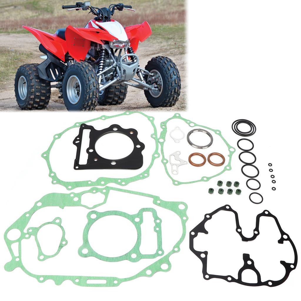 7pcs Engine Valve Cover Gasket Set Complete Top Bottom End Kit Replacement for Sportrax 400