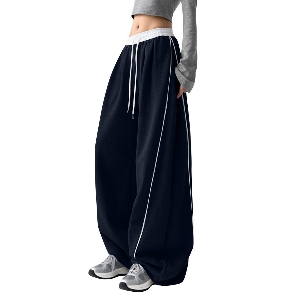 Baggy Sweatpants For Women Men High Waist Wide Leg Sweatpants Oversize Barrel Pants Casual Trousers