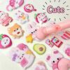1/2/4pcsCute 3D Decompression Soft Butt Pinch Fun Cartoon Stickers Kawaii DIY Phone Water Bottle Decoration Stickers Gift