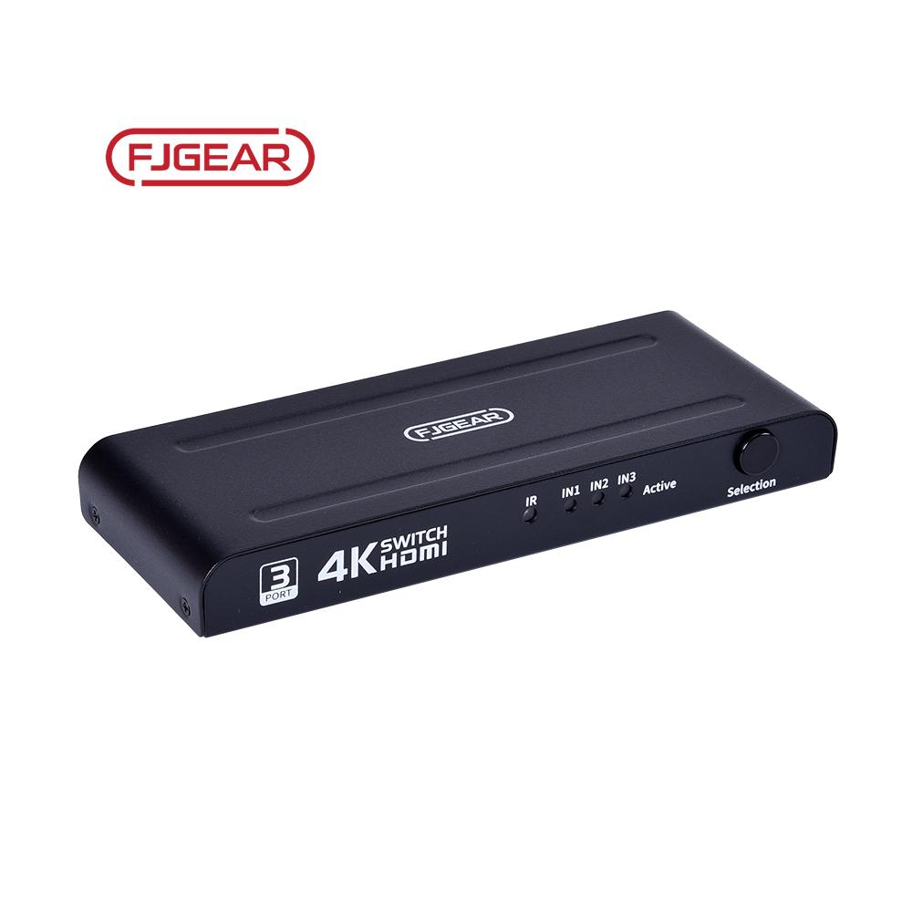 FJ-4K301 Fjgear Exquisite Craftsmanship 3840*2160/30Hz 4K*2K Selector Hdmi Kvm Switch Hdmi 2X1 Switcher