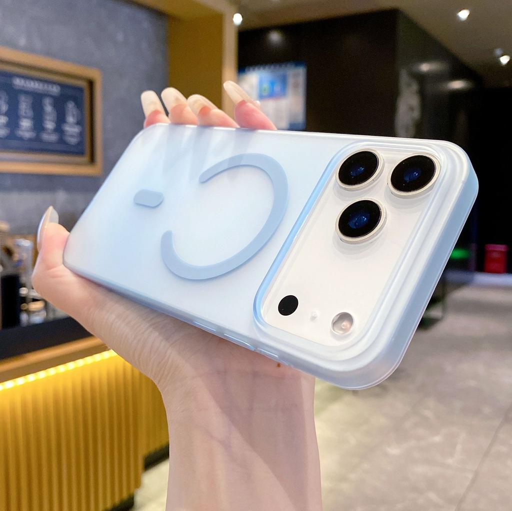Applicable To IPhone17promax Ice Fog Magnetic Suction Phone Case Matte Apple 16 Premium Ultra Thin 15 Protection Case