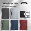 A4 Thickened PP Clipboard Folder - Desk Mat & Writing Board for Students, Horizontal/Vertical Clip