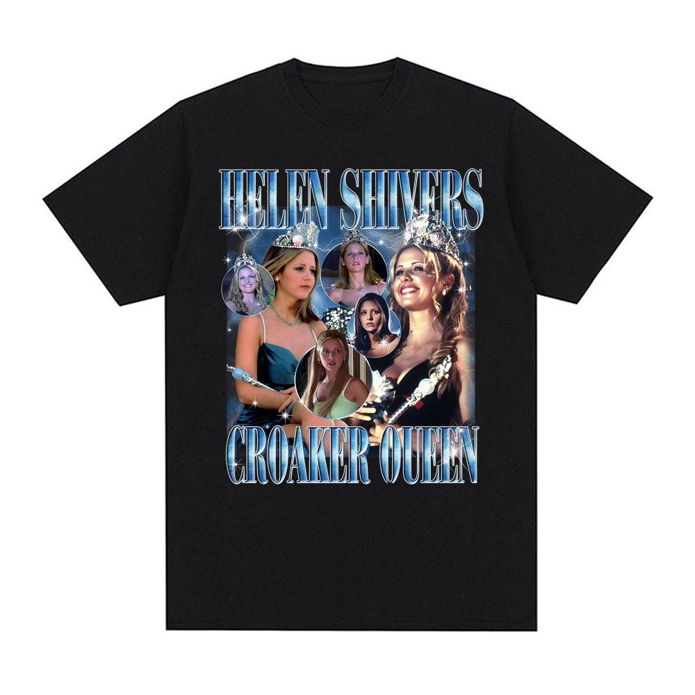 Helen Shivers Croaker Queen 90s Horror Graphic T Shirt I Know What You Did Last Summer T-shirts Fashion Retro Oversized T Shi... S разноцветный