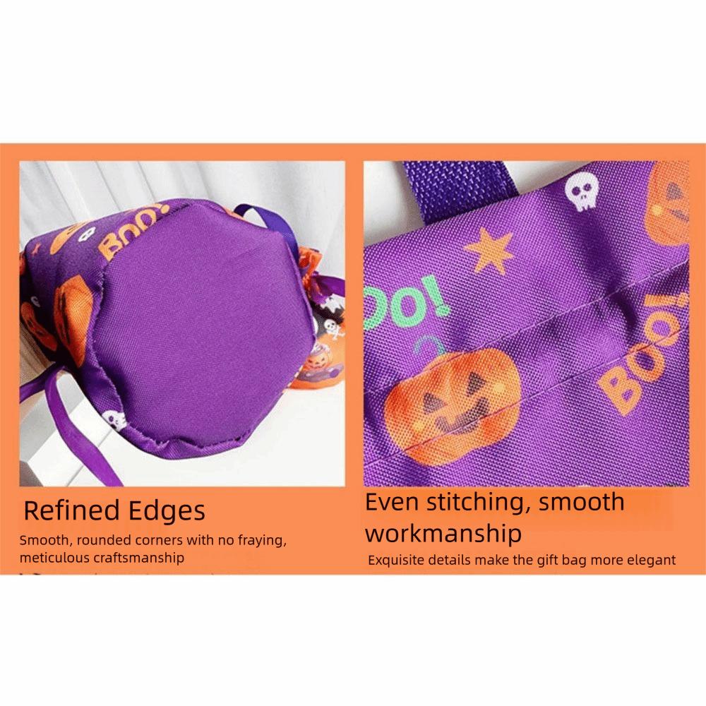 Handheld Halloween Candy Tote Bag Pumpkin Pattern Design Halloween Gift Handbag  Halloween Party