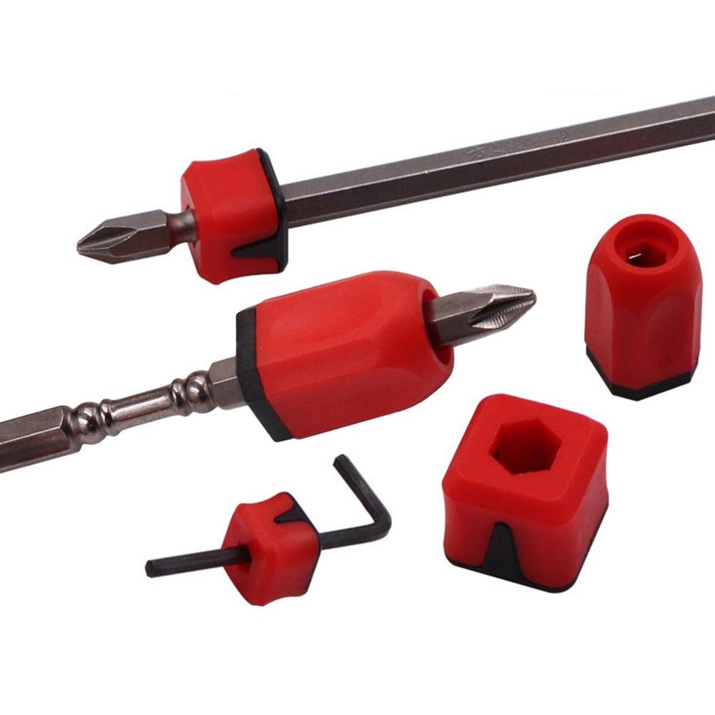 1.5-10mm Screwdriver Magnetizer Ring Hex Keys Red Magnetic Screwdriver Bits Quick Magnetizing Device Household Tool