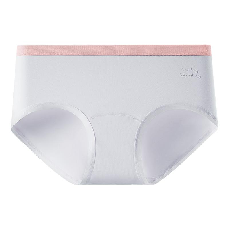 Plus Size Women's Spring and Summer Cotton Anti Bacterial Extended Mid Waist Briefs