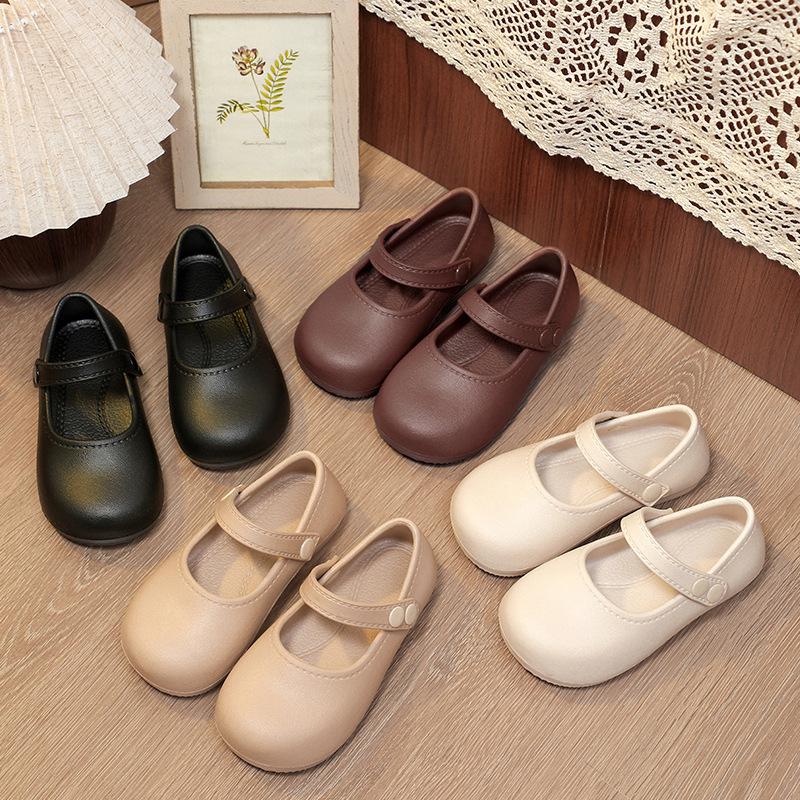 Girls' EVA Princess Shoes: Cute, All-Season School Style Moccasins with Soft Soles for Toddlers