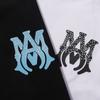 736 Amiri 2025 Sommer Neue Männer und Frauen Lose Hohe Qualität Baumwolle Plus Größe T-shirt Paar T-Shirt Alphabet heißer silber