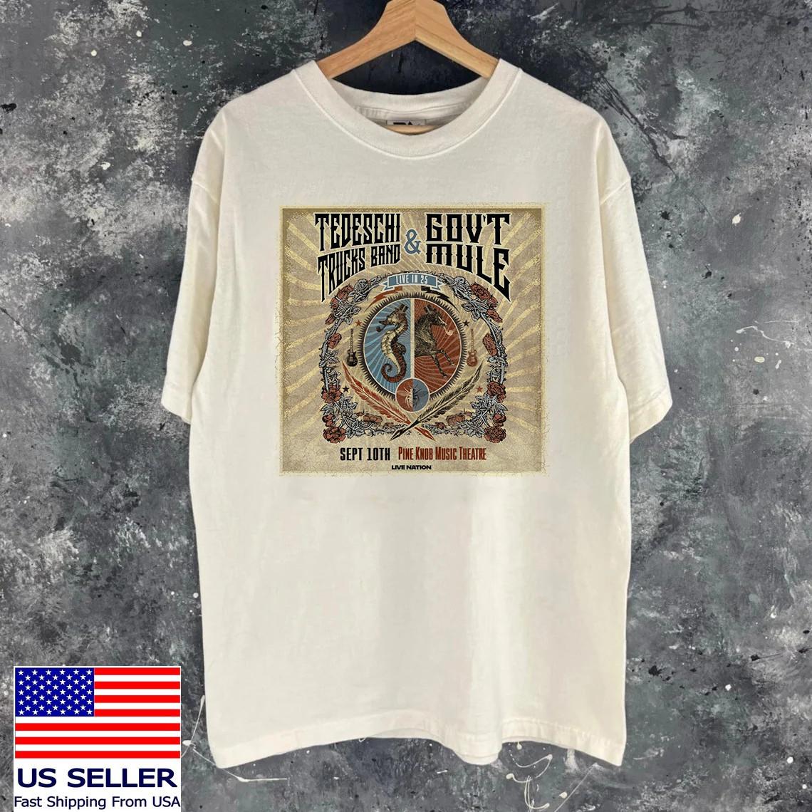 Tedeschi Trucks Band Gov t Mule Tour 2025 T Shirt Full Size S-5XL SS452 S