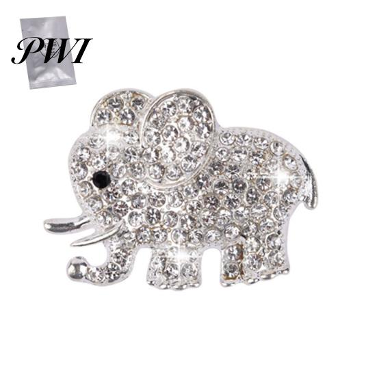 No Glue Required Air Vent Clip Car Freshener Luxury Rhinestone Alloy Elephant Auto Outlet Decoration Aromatherapy Diffuser Interior Accessories