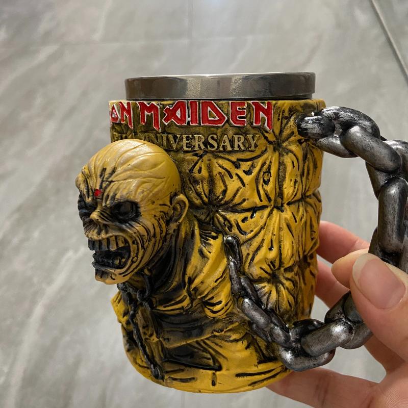Tazza Modello Periferico 50° Anniversario Band Iron Maiden Tazza 3D 50° Anniversario Band Iron Maiden Modello Regalo Periferico Ornamenti