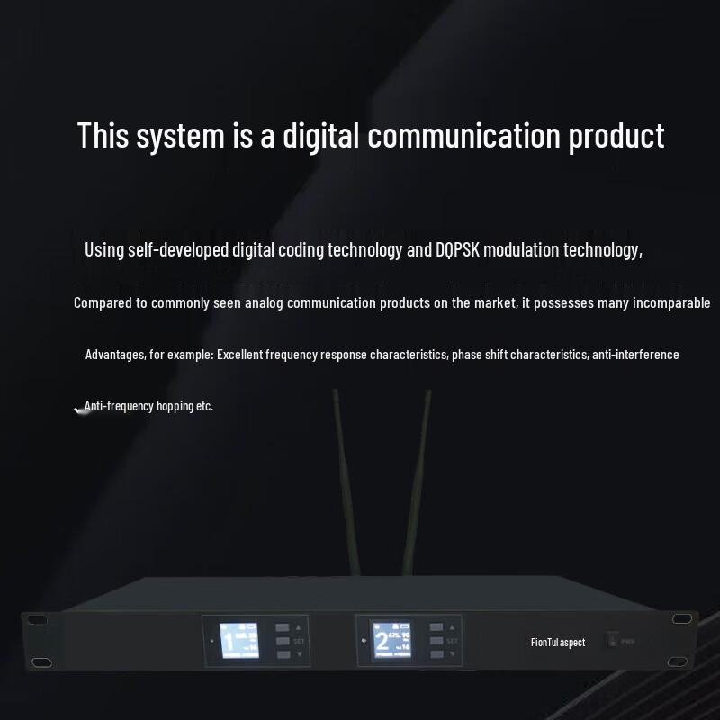 FionTu Professional Dual Wireless Lavalier Microphone System (CN Version)
