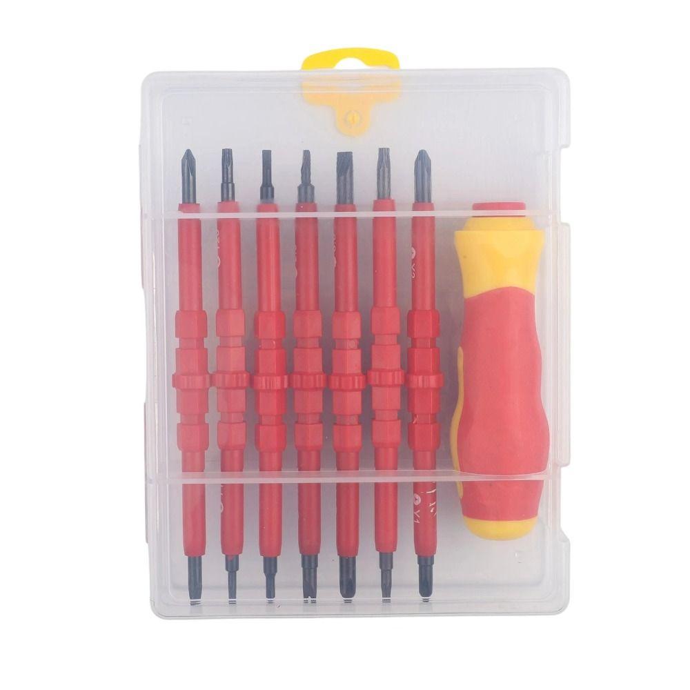 Phillips Bits Insulated Screwdrivers Set Magnetic Slotted Magnetic Bits Electrical Professional