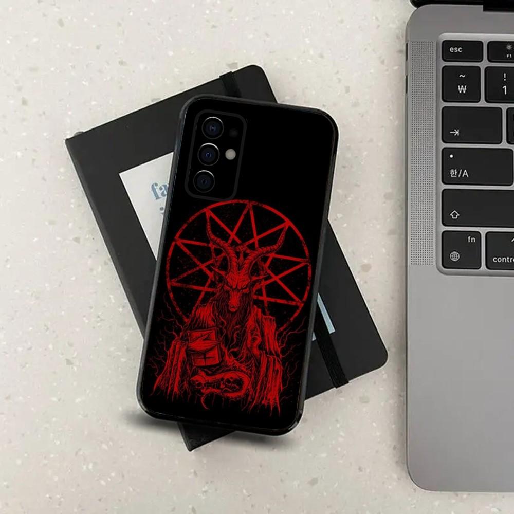 Satanic Goat Satan Devil Phone Case For Samsung S24,S21,S22,S23,S30,Ultra,S20,Plus,Fe,Lite,Note,10,9,5G Black Soft Cover