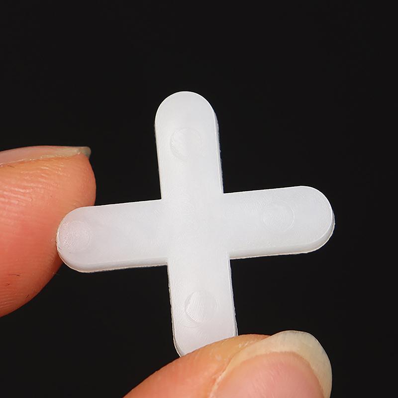 500Pcs 1/1.5/2/2.5/3/5Mm Ceramic Tiler Spacer Cross Plastic Tile Plumber Reuseable Leveling System Construction Tools