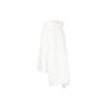 CH2 Pleated Solid Color Asymmetrical Skirt Women Skirts White GT5288