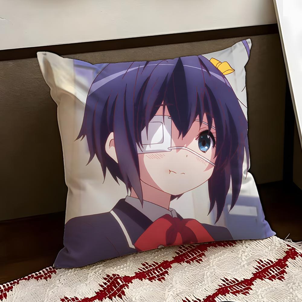 Love Chunibyo  Other DDelusions Cushion Cover Reversible Soft Durable Pillo Cover Home Car MultiScene Use for Daily Comfort
