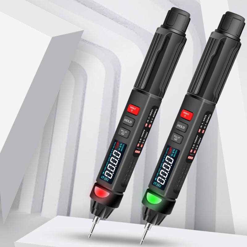 Voltage Testers Non-Contact Electrical Tester Phase Sequence Meter Electric Compact Pen with NCV LED Flashlight