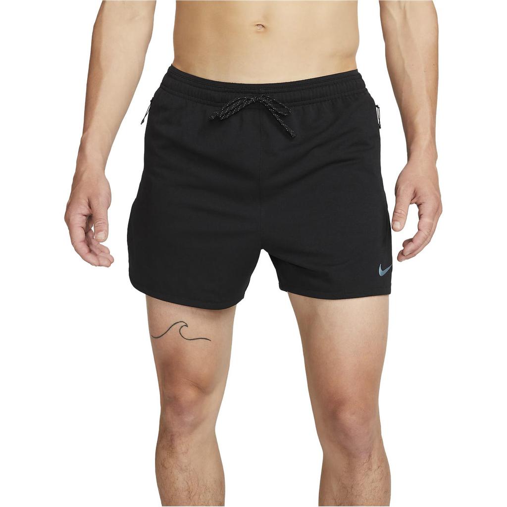 Nike Shorts Casuais Forrados de Secagem Rápida Dri-FIT Stride Running Division Masculino parte inferior Preto FB6871-010