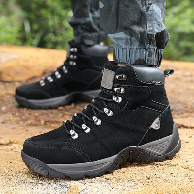 Fashion High Quality Autumn Winter Hiking Boots Men's Casual Shoesthick Bottom Lace-up Workwear Shoes Men for Work Outdoor Men's Shoe