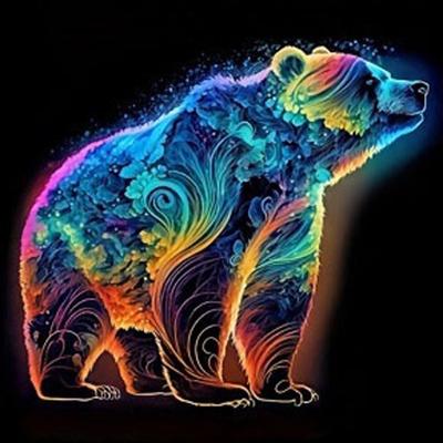 Full 5D DIY Diamond Painting Painted Bear Diamond Embroidery Full Cross Stitch Home Decoration Handmade Gift