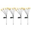 Solar Firefly Warm Light 6-head Ground Lamp 4 Packs Fireflies Ground Lights Firefly Solar Lights