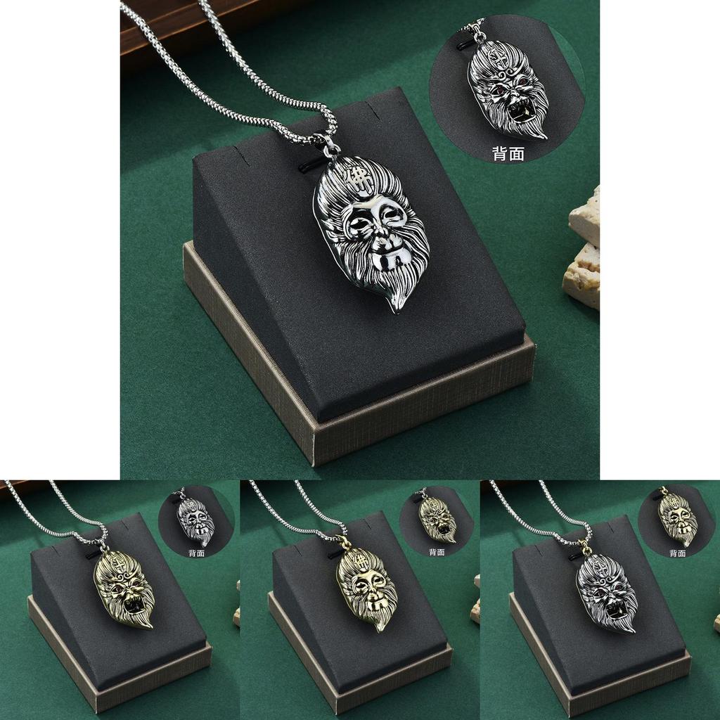 Fashionable Tian Qi Da Sheng Sun Wukong Pendant Necklace For Men With Retro Style And Finish Quality