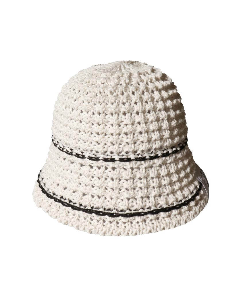 Seullipiseullib Line Minimal Ivory Bucket Hat