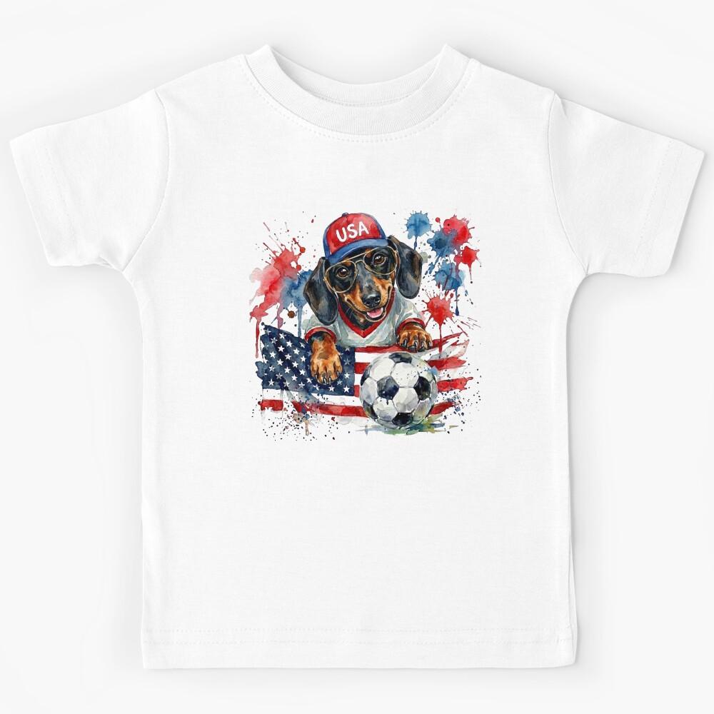 Dachshund World Cup USA Suppawter Kids T-Shirt 130
