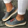 Women's shoes flat-soled color matching women's platform casual shoes sports style one-pedal single shoes women