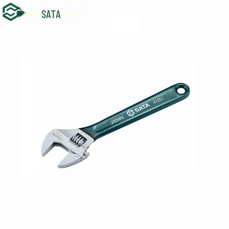 SATA European Style Adjustable Wrench with Plastic Handle