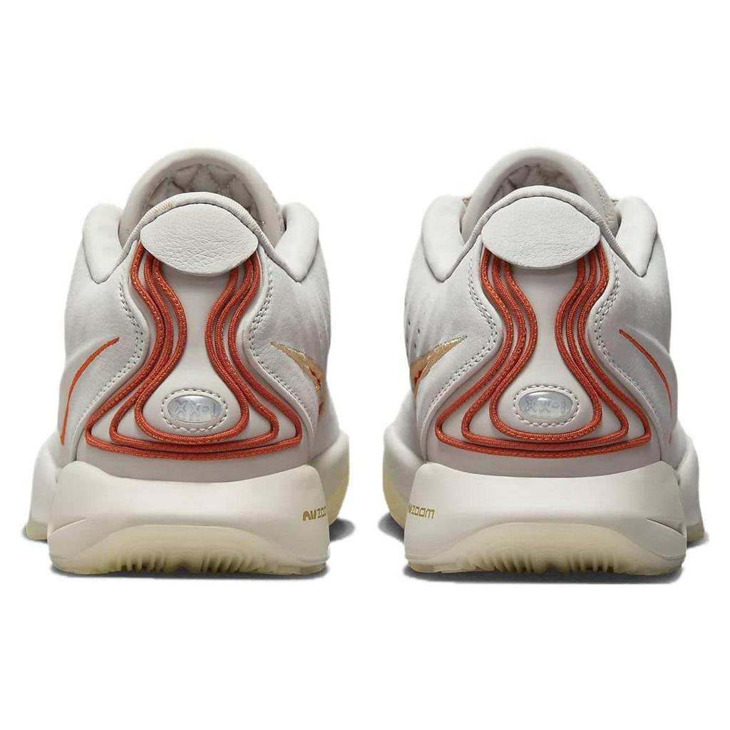 Nike LeBron 21 Akoya Herren Sneakers Creme Light-Bone Campfire-Orange FV2345-001