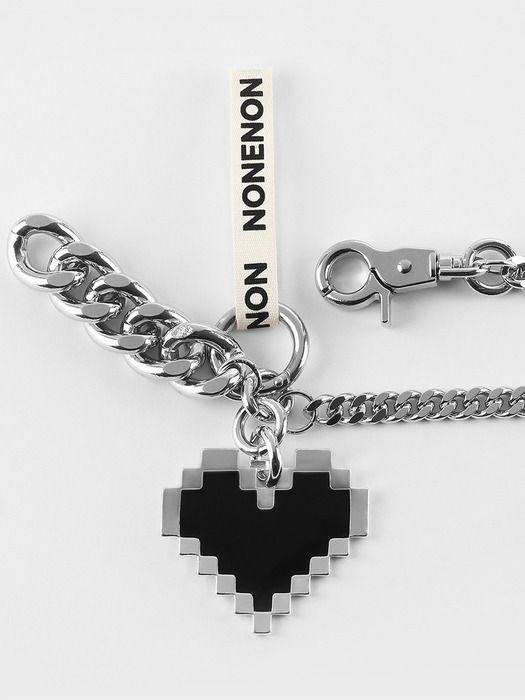 NONENON PIXEL LOVE KEYRING_L