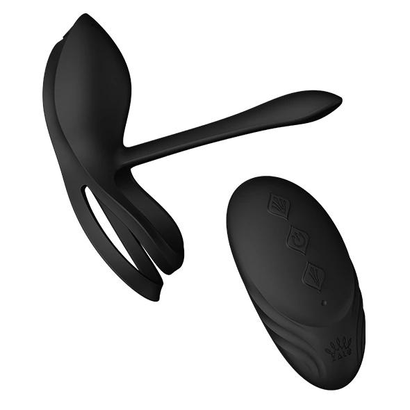 Zalo - Bayek Vibrating Penis Ring with Remote Control Black