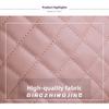 Fashionable Large Capacity Quilted Handbag with Scarf Embellishment - Soft Imitation Leather, Magnetic Buckle Closure, Suitable for Work and Leisure