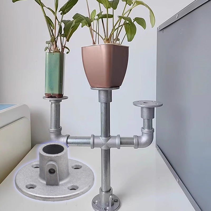 Potrubní armatura Konektor Hliníková slitina Ocelový Kruhový potrubní konektor Koleno Rohové Rámové Upevňovací prvky DN15 DN20 DN25 1 palec