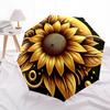 1pc Golden Sunflower Mandala Umbrella with Plastic Handle,Suitable for All Seasons Home Travel Outdoor UmbrellaDD1106