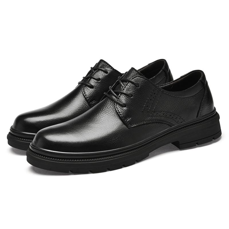 

Lace Up Wedding Shoes New Men s Oxfords Flats Genuine Leather Men Formal Business Leather Shoes High Quality Male Casual Shoes 44 чёрный