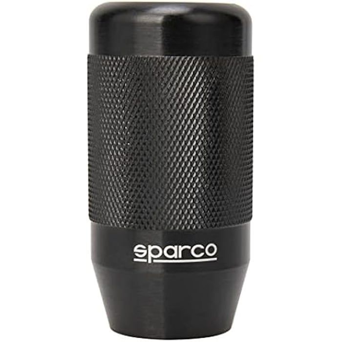 Pommeau De Levier De Vitesse - SPARCO - SPC Racing - Aluminium Noir - Universel - Design Sportif