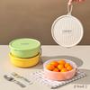 Worthbuy 304 Stainless Steel/Plastic Portable Bento Lunch Box With Rope Microwave Safe Leak Proof Fruit Salad Food Container
