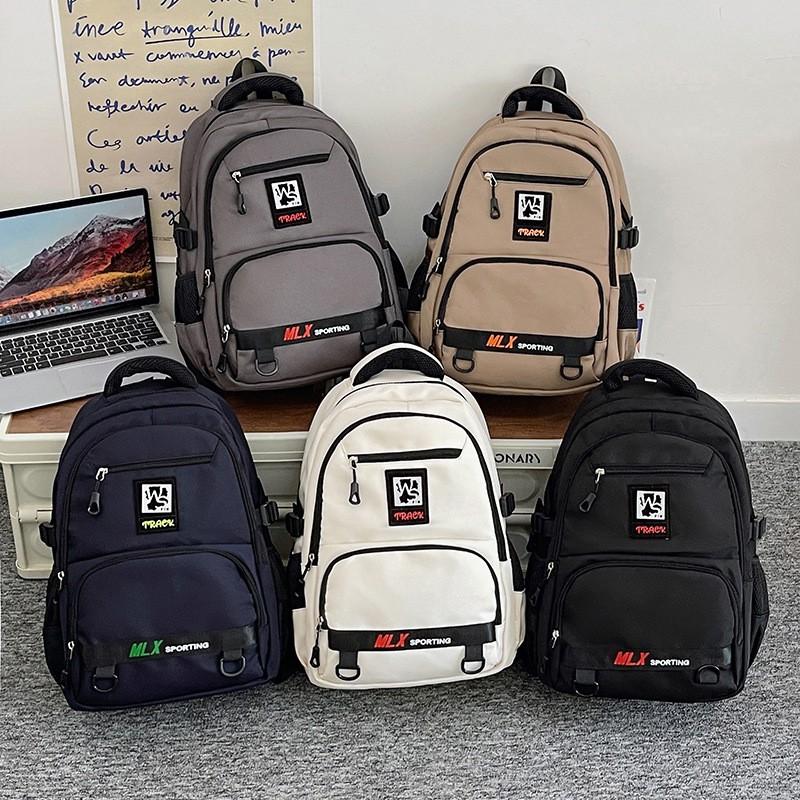Lightweight Nylon School Backpack Teens - Minimalist Design Breathable Ergonomic Shoulder Straps Durable Travel Bag