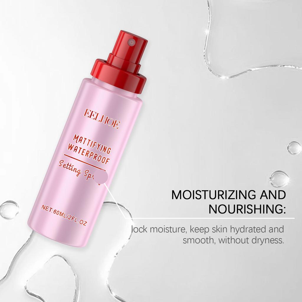 EELHOE Lightweight Matte Setting Spray Refreshing Oil-Control Long-Lasting Makeup Fixing