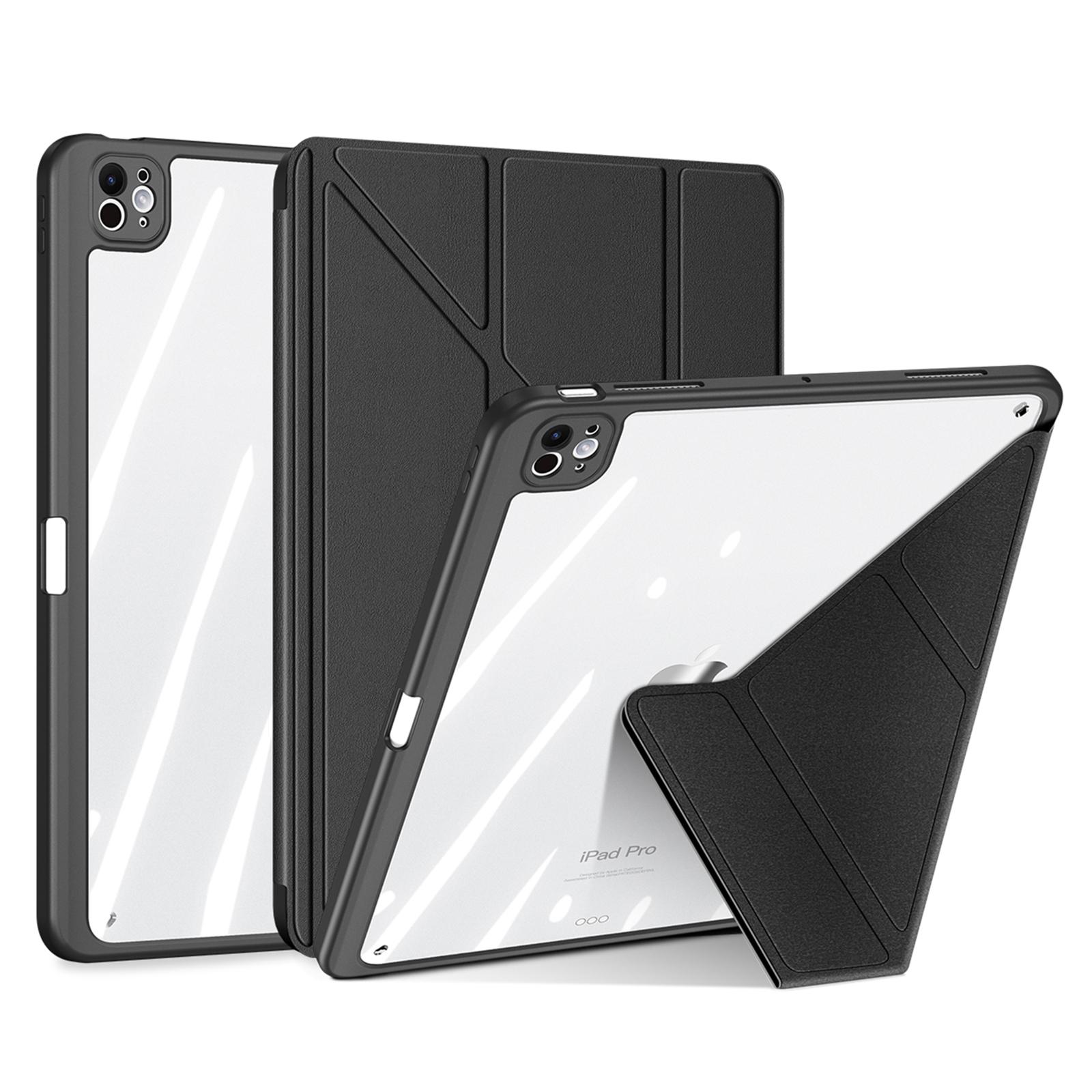 

DUX DUCIS Magi Series for iPad Pro 13 (2024) Case PU Leather+PC+TPU Tablet Cover Support Auto Wake/Sleep Black
