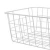 Freezer Basket Rust Proof Large Capacity Iron Storage Bin for Refrigerator Fruits Snacks Drinks