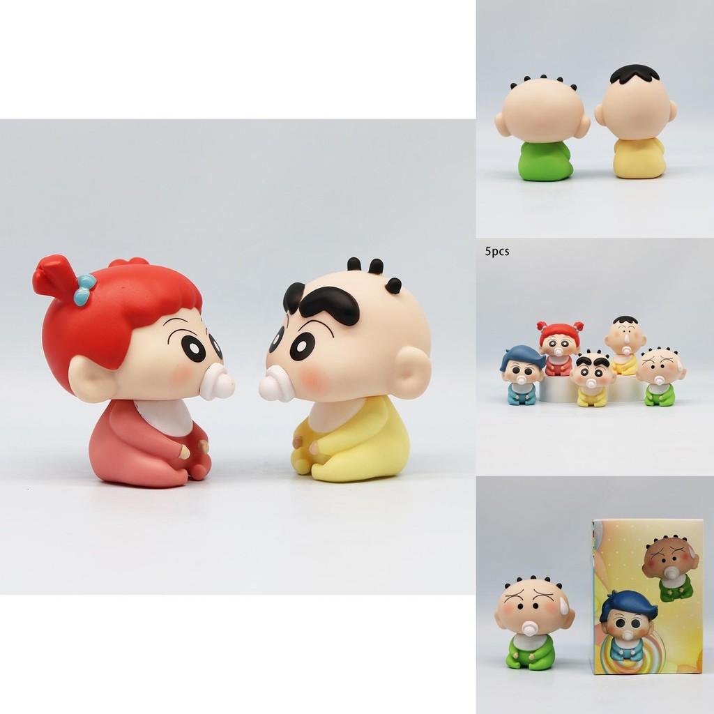 Entzückende PVC Shinchan Figur Q Version Niedliches Cartoon Anime Modell Sammlerstück Spielzeug