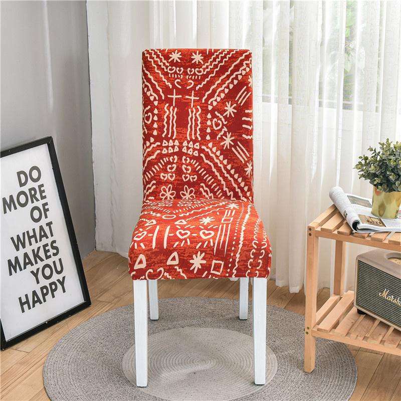 Printed Stretch Dinning Chair Cover Elastic Seat Chair Covers Office Chair Slipcovers Restaurant Banquet El Home Decoration